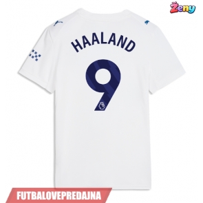 Lacne Ženy Futbalové dres Manchester City Erling Haaland #9 2026-27 Krátky Rukáv - Tretina